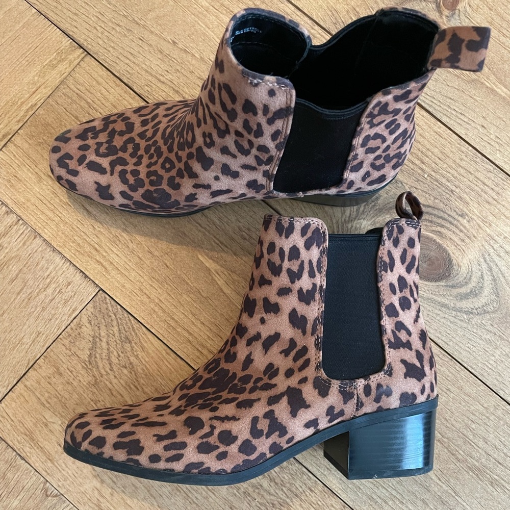 A New Day Leopard Print Ankle Boots